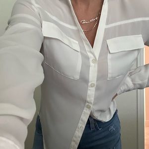 White/Cream long sleeve top in great condition.